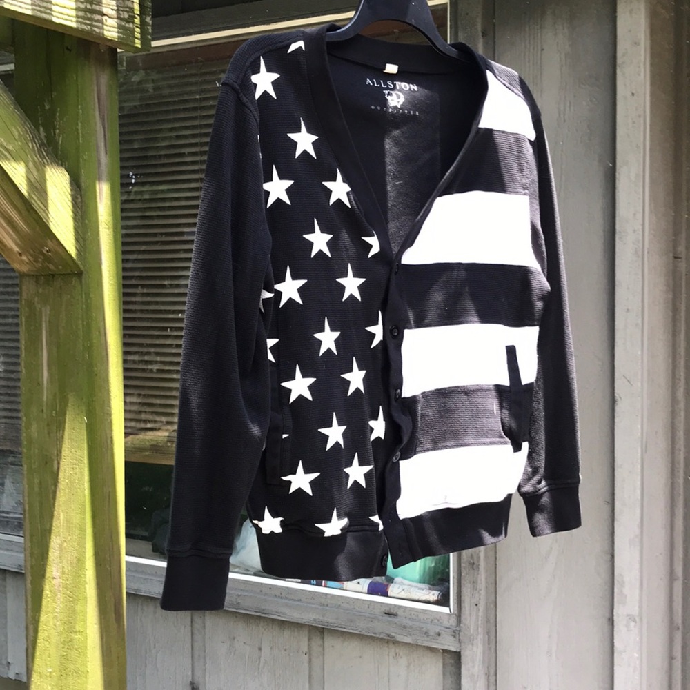 American flag cardigan